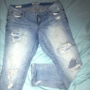 Torrid size 16R distressed jeans